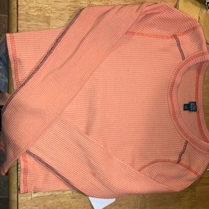 Pink Long sleeve crop top